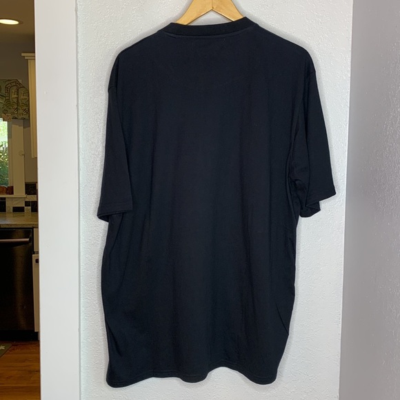 Bleu DSTRKT black graphic t shirt short sleeves one of a kind art to wear size L - Picture 2 of 7